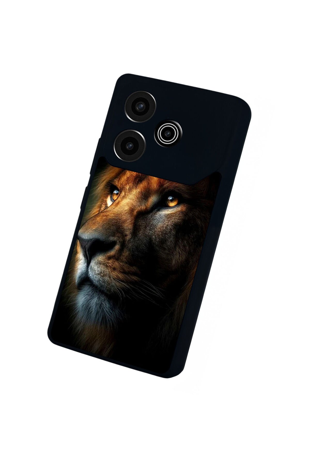 Tecno Pova 6 Uyumlu Aslan Tasarımlı Glossy Premium Kılıf