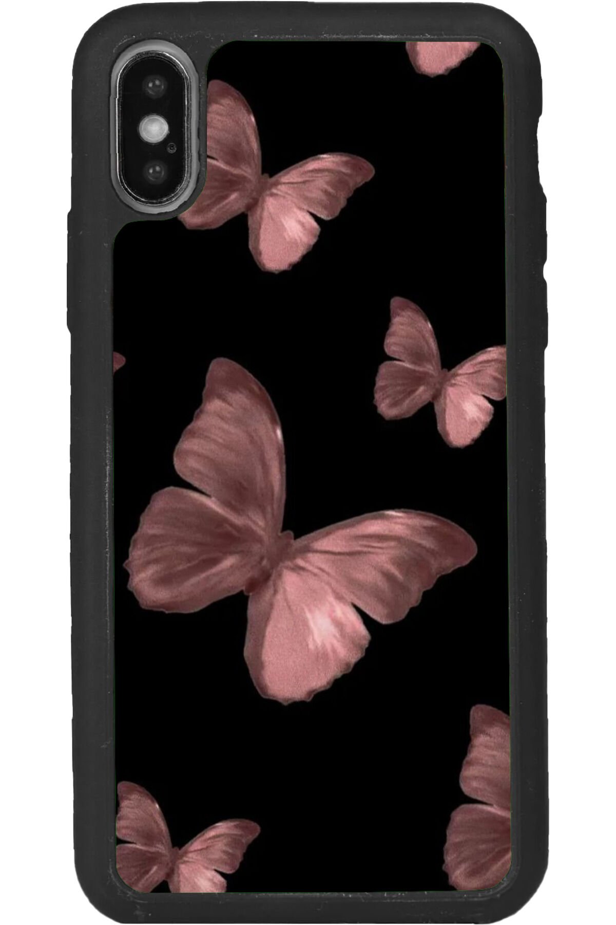 iPhone XS Max Uyumlu Mat Siyah uyumlu Kılıf – Yumuşak Silikon, Koruyucu, Şok Emici Kapak