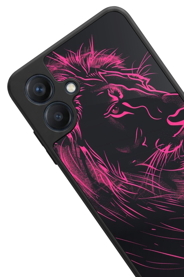 Samsung Galaxy A07 Uyumlu Aslan Tasarımlı Glossy Premium Kılıf