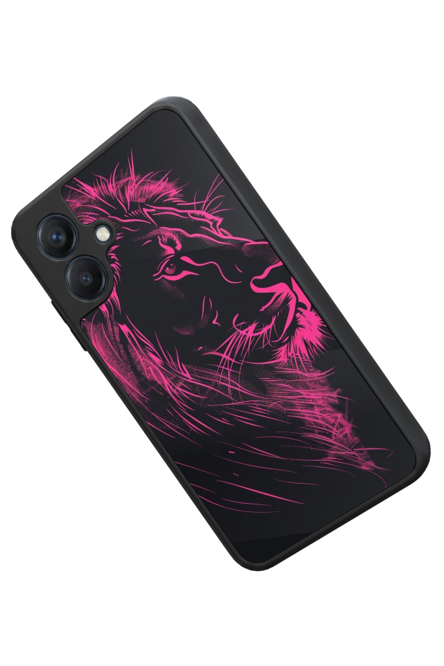 Samsung Galaxy A07 Uyumlu Aslan Tasarımlı Glossy Premium Kılıf