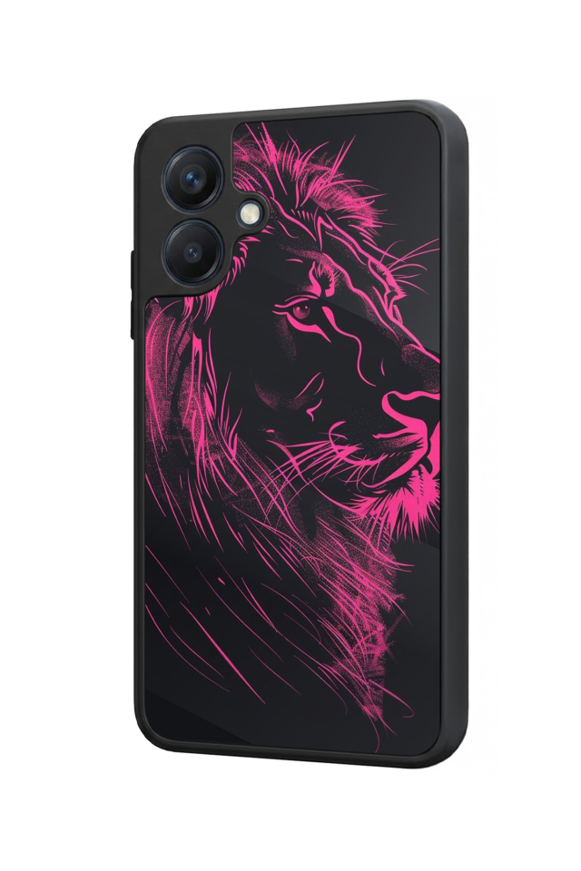 Samsung Galaxy A07 Uyumlu Aslan Tasarımlı Glossy Premium Kılıf