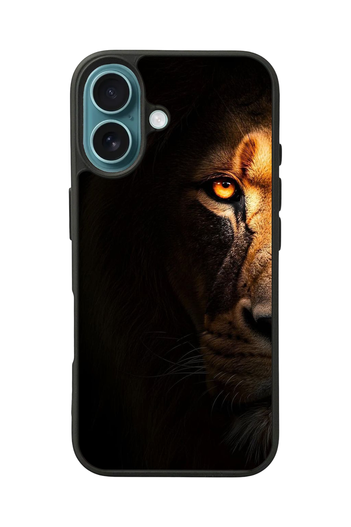 iPhone 16 Uyumlu Aslan Tasarımlı Glossy Premium Kılıf
