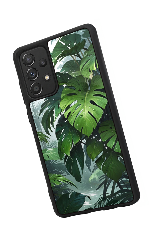 Samsung Galaxy A72 Uyumlu Botanik Tasarımlı Glossy Premium Kılıf