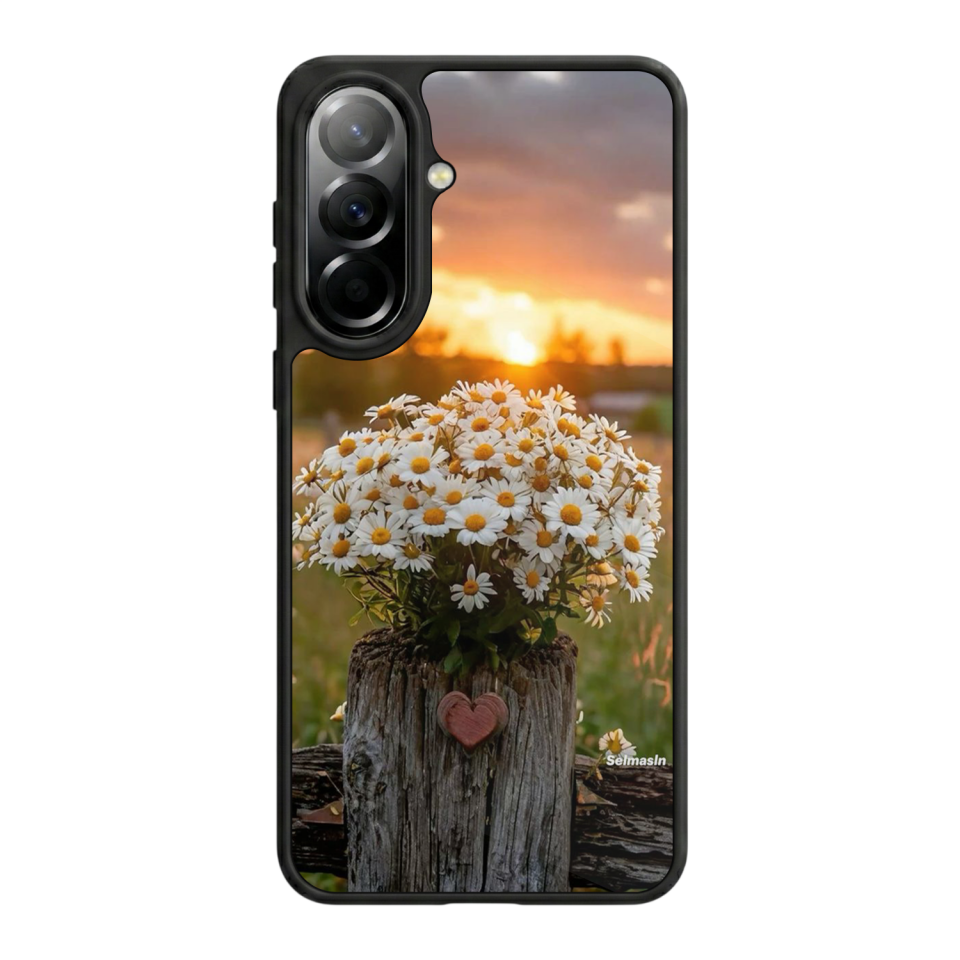 Samsung Galaxy A37 Uyumlu Cicek Tasarımlı Glossy Premium Kılıf