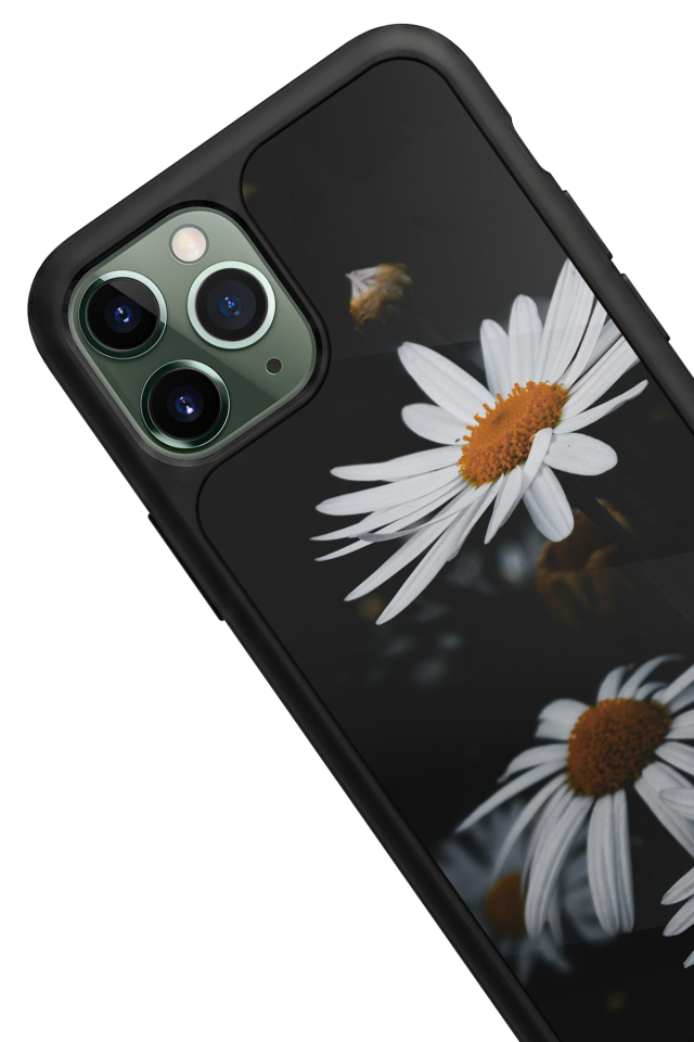 iPhone 11 Pro Max Uyumlu Cicek Tasarımlı Glossy Premium Kılıf