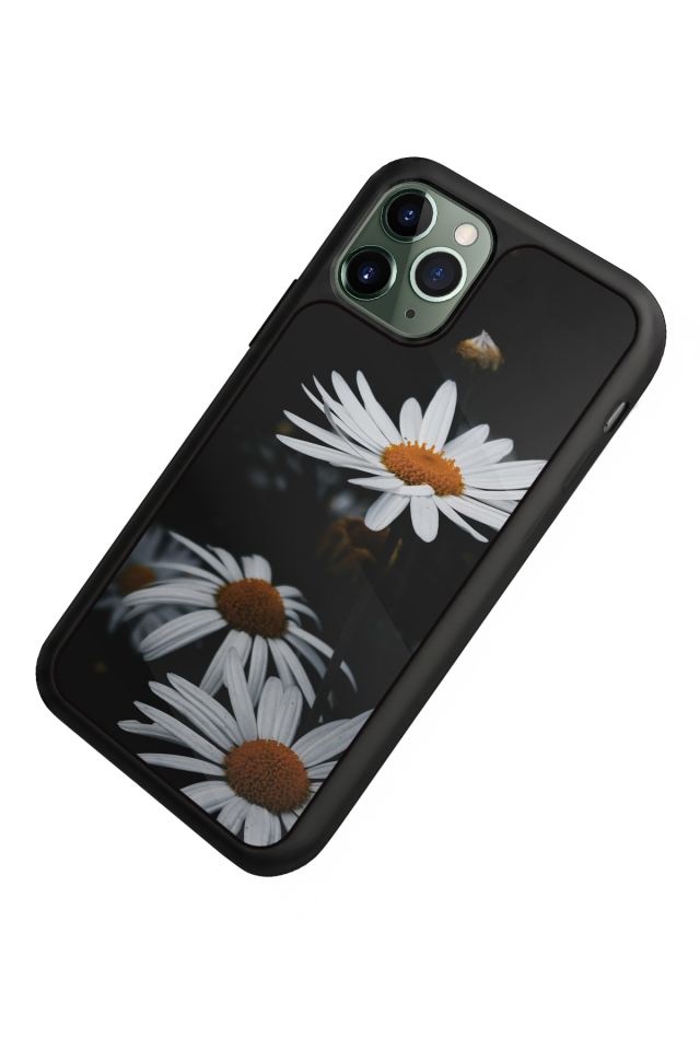 iPhone 11 Pro Max Uyumlu Cicek Tasarımlı Glossy Premium Kılıf