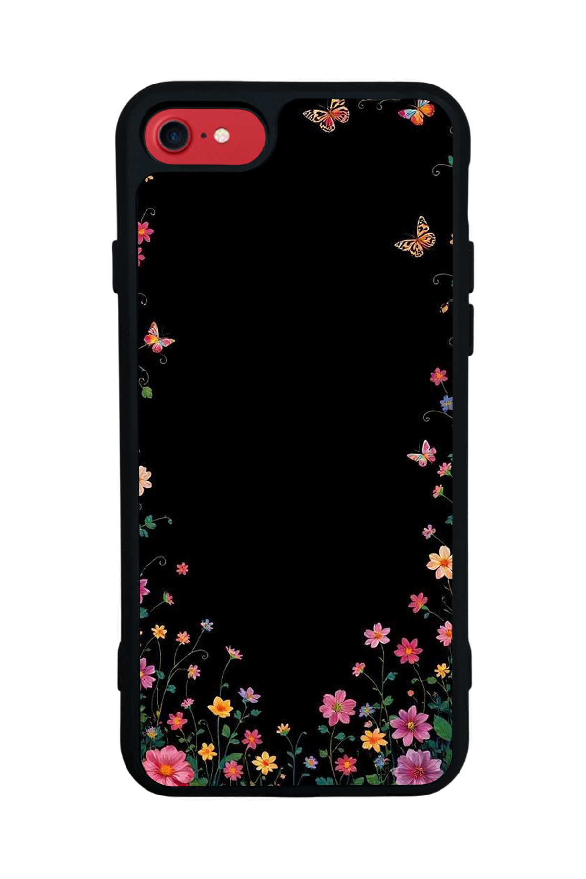 iPhone 8 Uyumlu Floral Tasarımlı Glossy Premium Kılıf