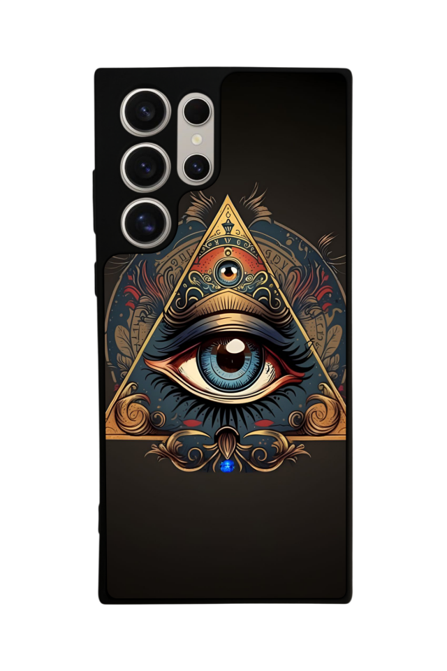 Samsung Galaxy S24 Ultra Uyumlu Göz Tasarımlı Glossy Premium Kılıf