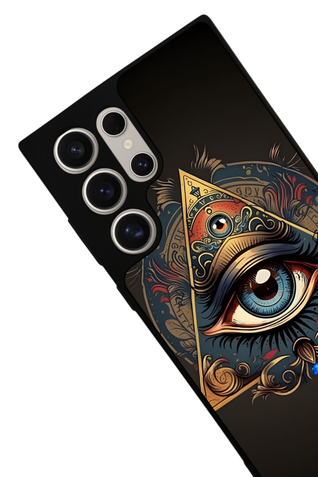 Samsung Galaxy S24 Ultra Uyumlu Göz Tasarımlı Glossy Premium Kılıf