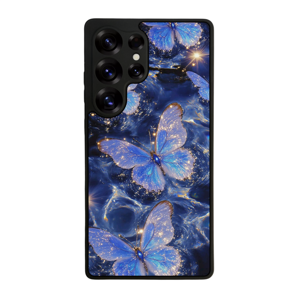 Samsung Galaxy S25 Ultra Uyumlu Kelebek Tasarımlı Glossy Premium Kılıf