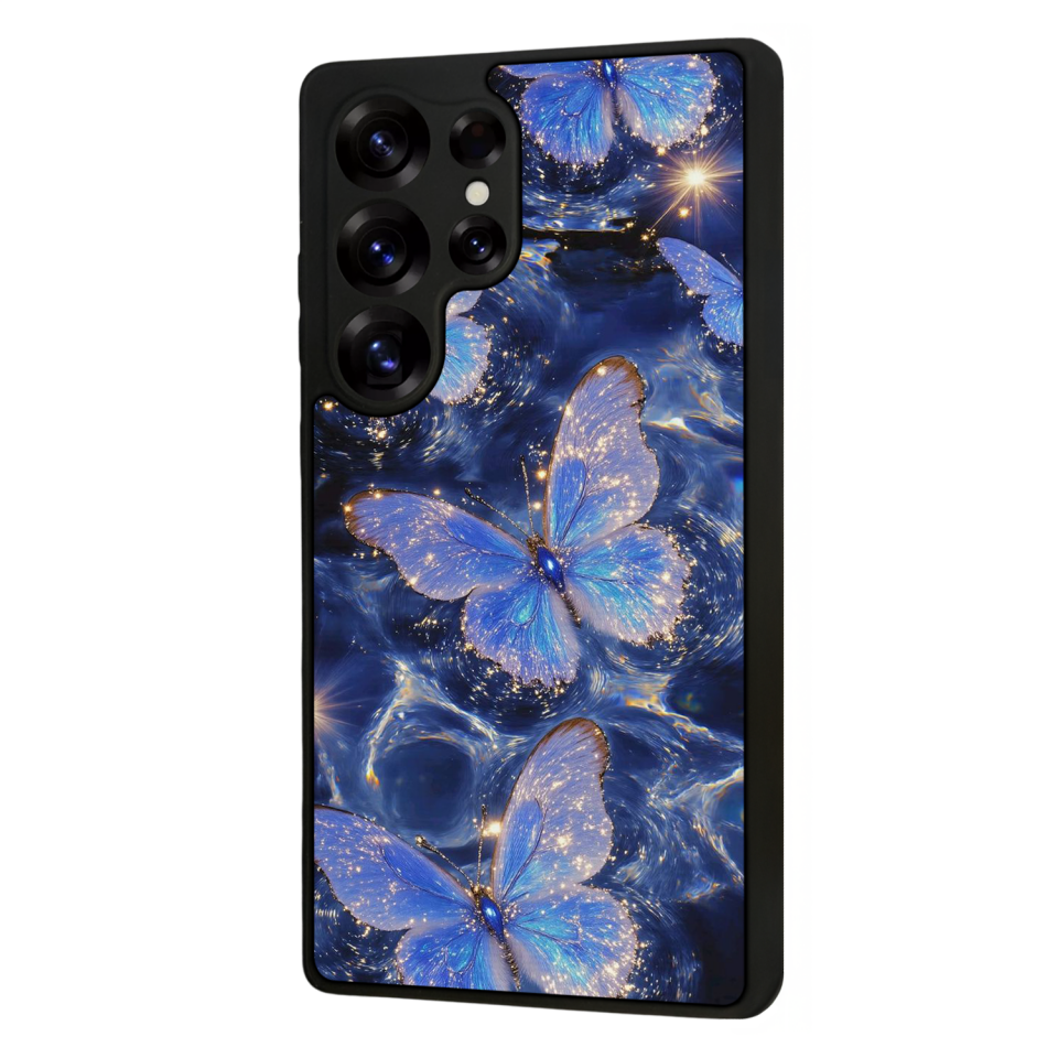 Samsung Galaxy S25 Ultra Uyumlu Kelebek Tasarımlı Glossy Premium Kılıf