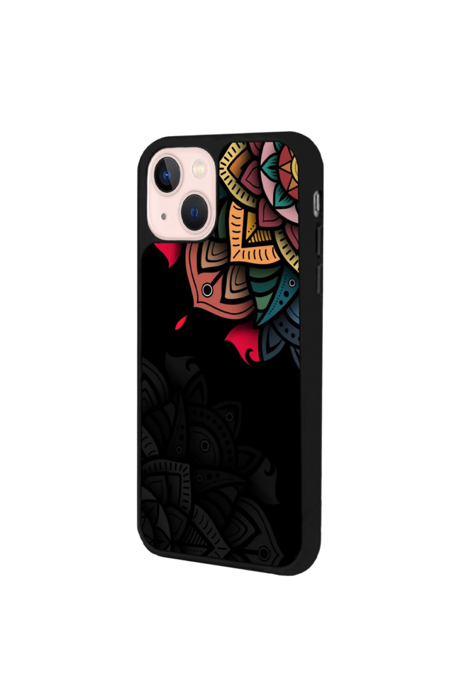 iPhone 15 Uyumlu Mandala Tasarımlı Glossy Premium Kılıf