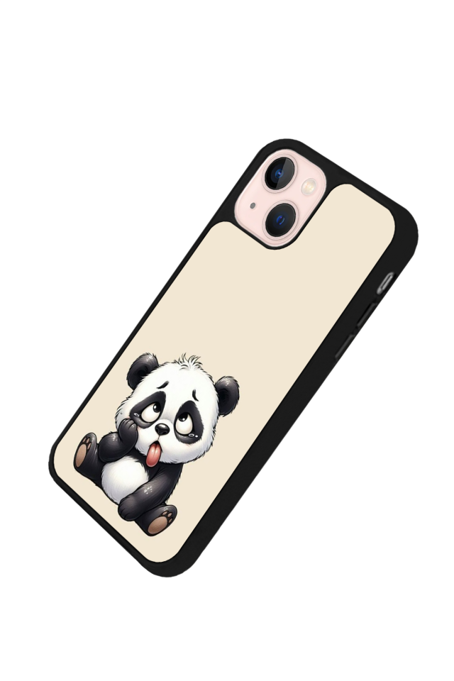 iPhone 14 Plus Uyumlu Panda Tasarımlı Glossy Premium Kılıf