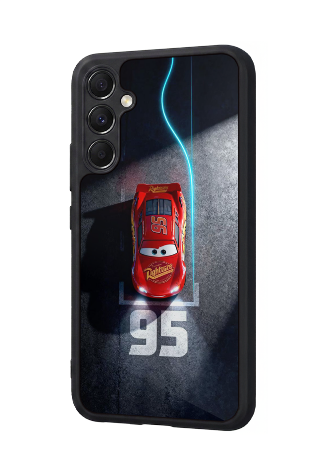 Samsung Galaxy A34 Uyumlu Şimsek McQueen Tasarımlı Glossy Premium Kılıf
