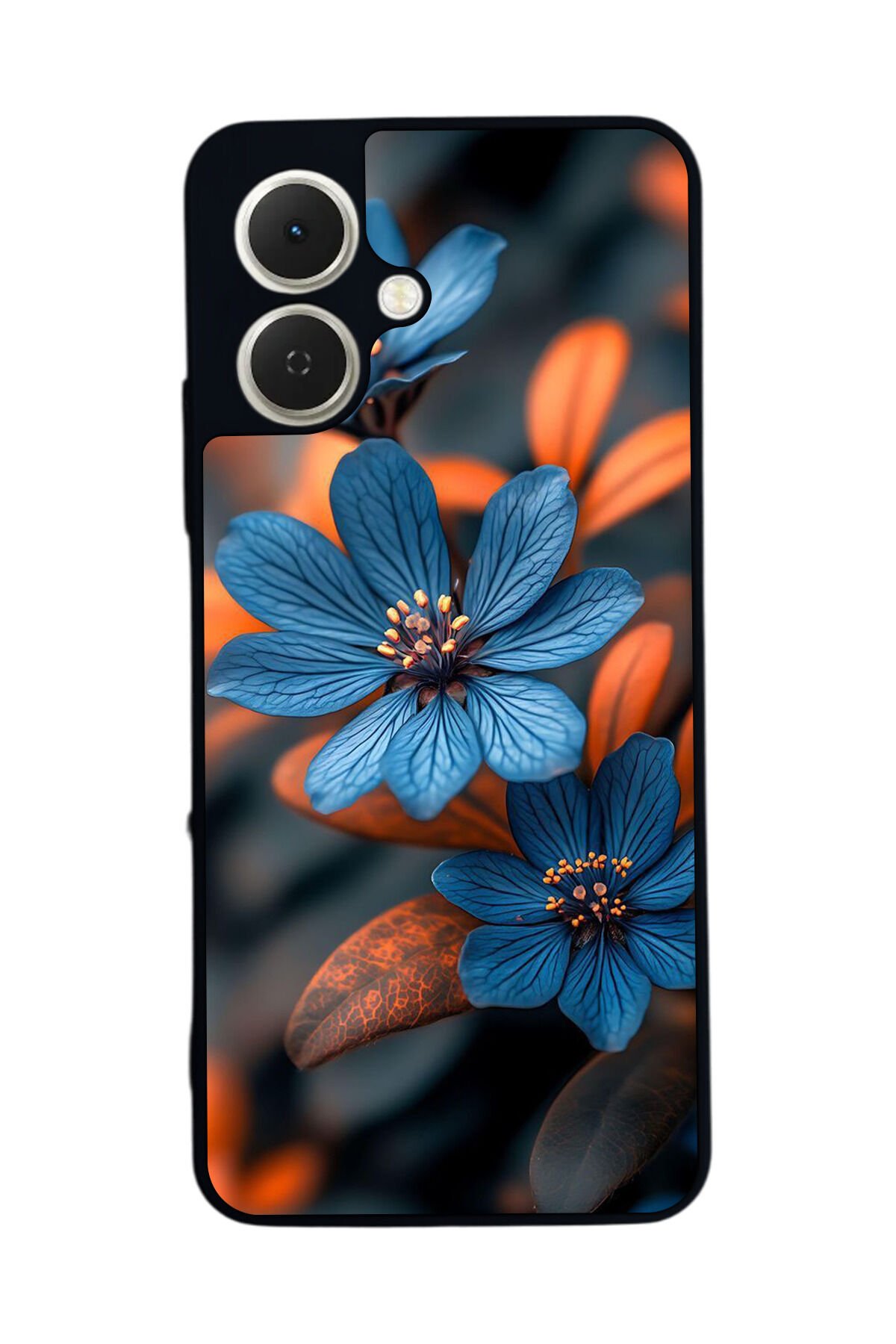 Tecno Spark GO 2 Uyumlu Cicek Tasarımlı Glossy Premium Kılıf