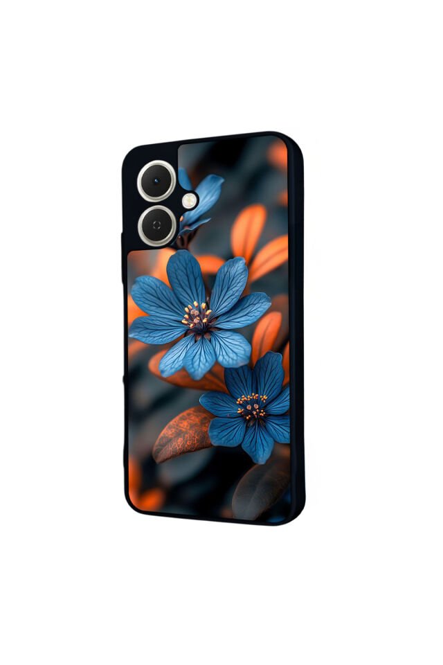 Tecno Spark GO 2 Uyumlu Cicek Tasarımlı Glossy Premium Kılıf
