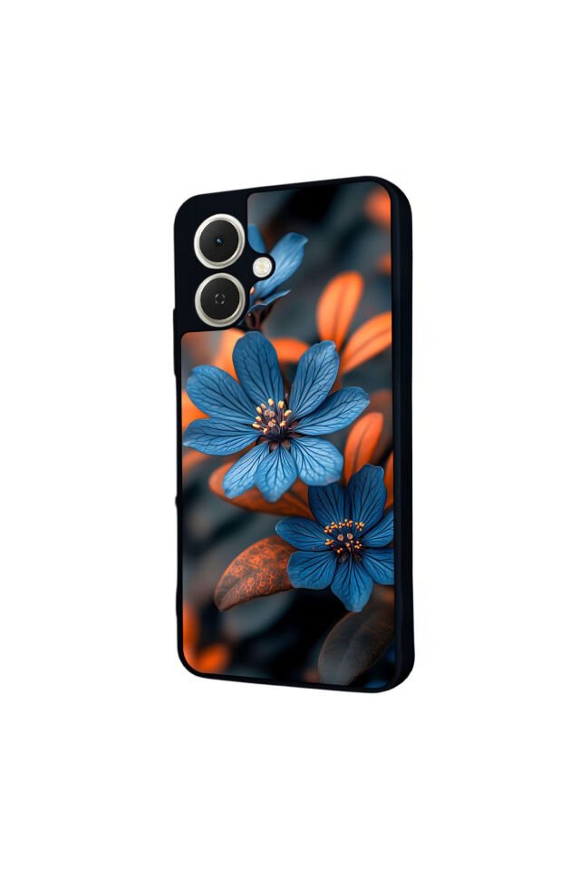 Tecno Spark GO 2 Uyumlu Cicek Tasarımlı Glossy Premium Kılıf