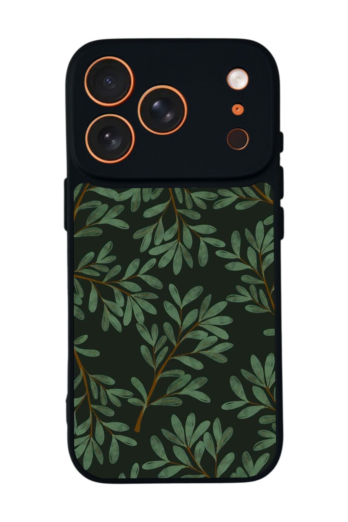 iPhone 17 Pro Max Uyumlu Botanik Tasarımlı Glossy Premium Kılıf