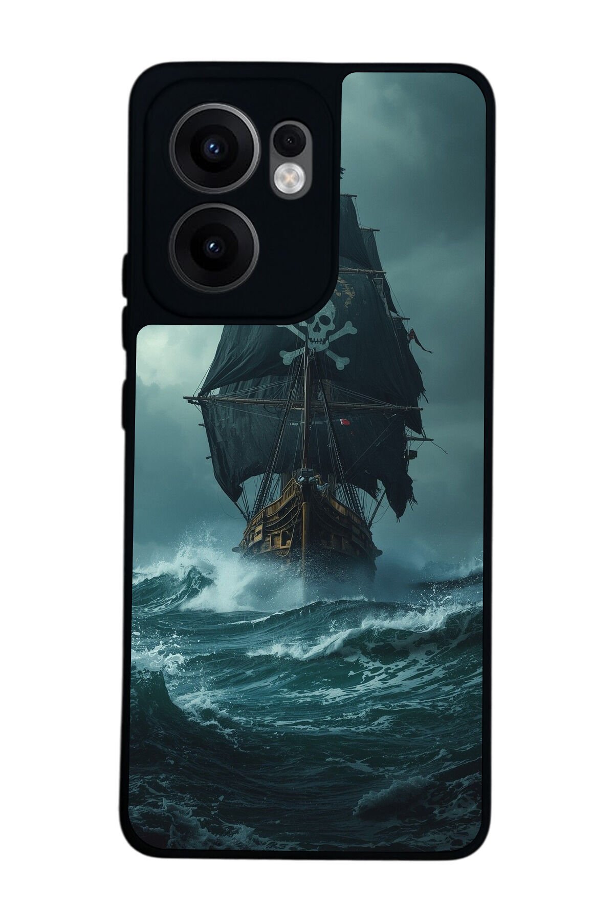 Oppo Reno 13F Uyumlu Korsan Tasarımlı Glossy Premium Kılıf