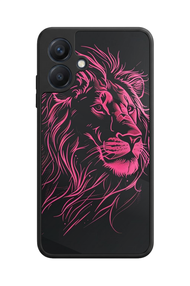 Samsung Galaxy A07 Uyumlu Aslan Tasarımlı Glossy Premium Kılıf