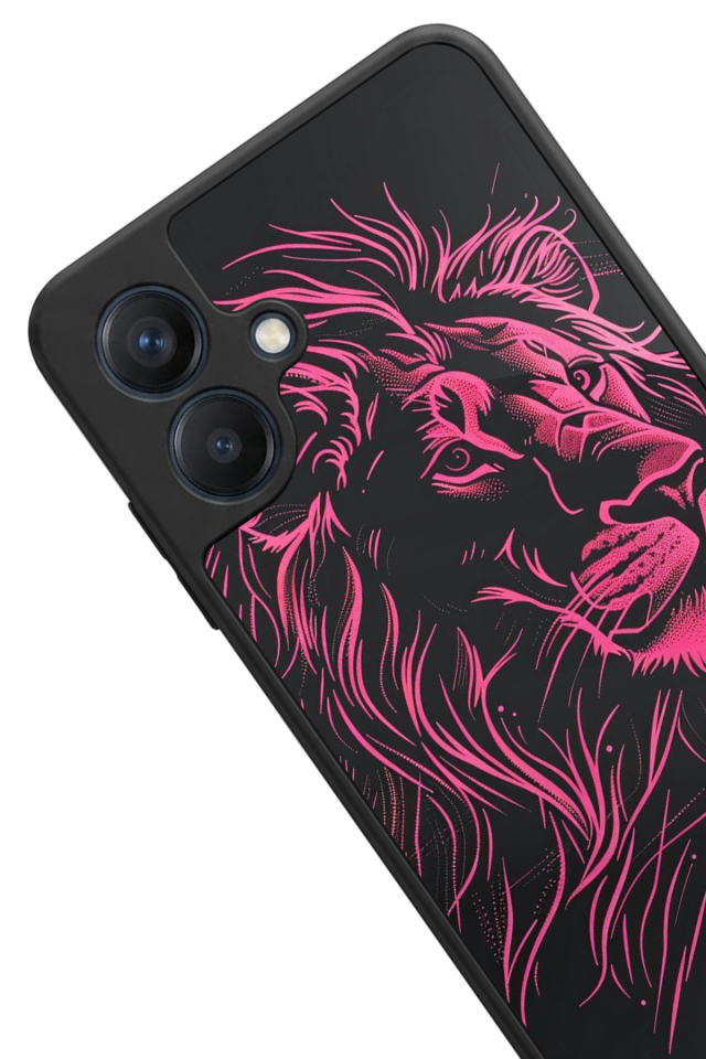 Samsung Galaxy A07 Uyumlu Aslan Tasarımlı Glossy Premium Kılıf