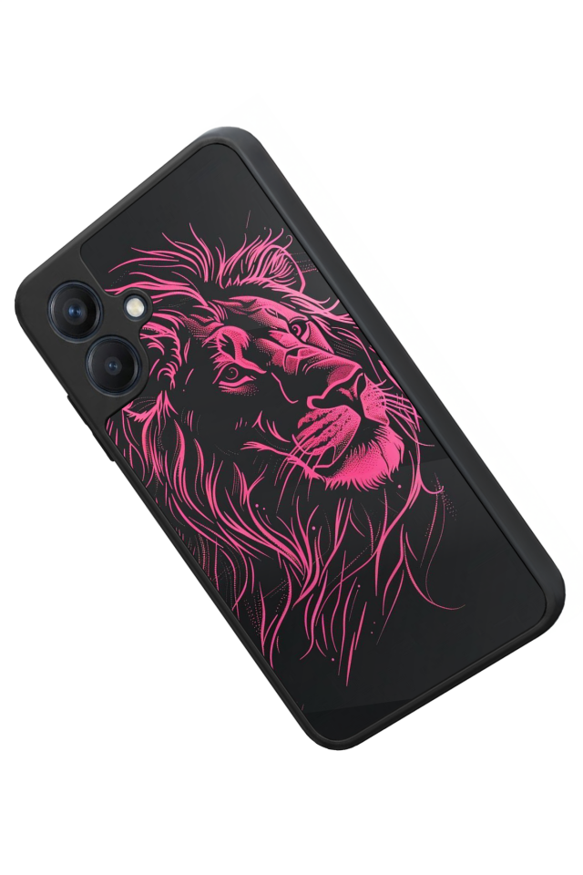 Samsung Galaxy A07 Uyumlu Aslan Tasarımlı Glossy Premium Kılıf