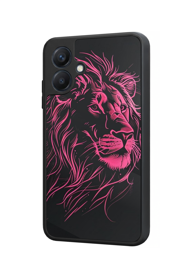 Samsung Galaxy A07 Uyumlu Aslan Tasarımlı Glossy Premium Kılıf