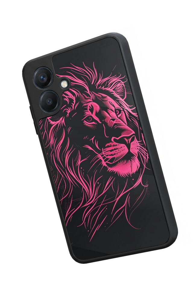 Samsung Galaxy A07 Uyumlu Aslan Tasarımlı Glossy Premium Kılıf