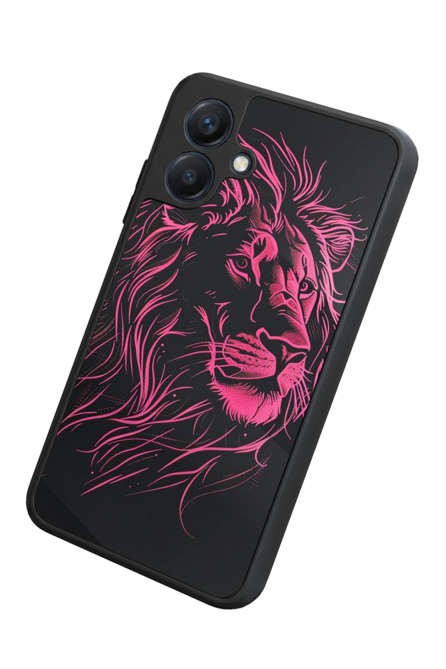 Samsung Galaxy A07 Uyumlu Aslan Tasarımlı Glossy Premium Kılıf