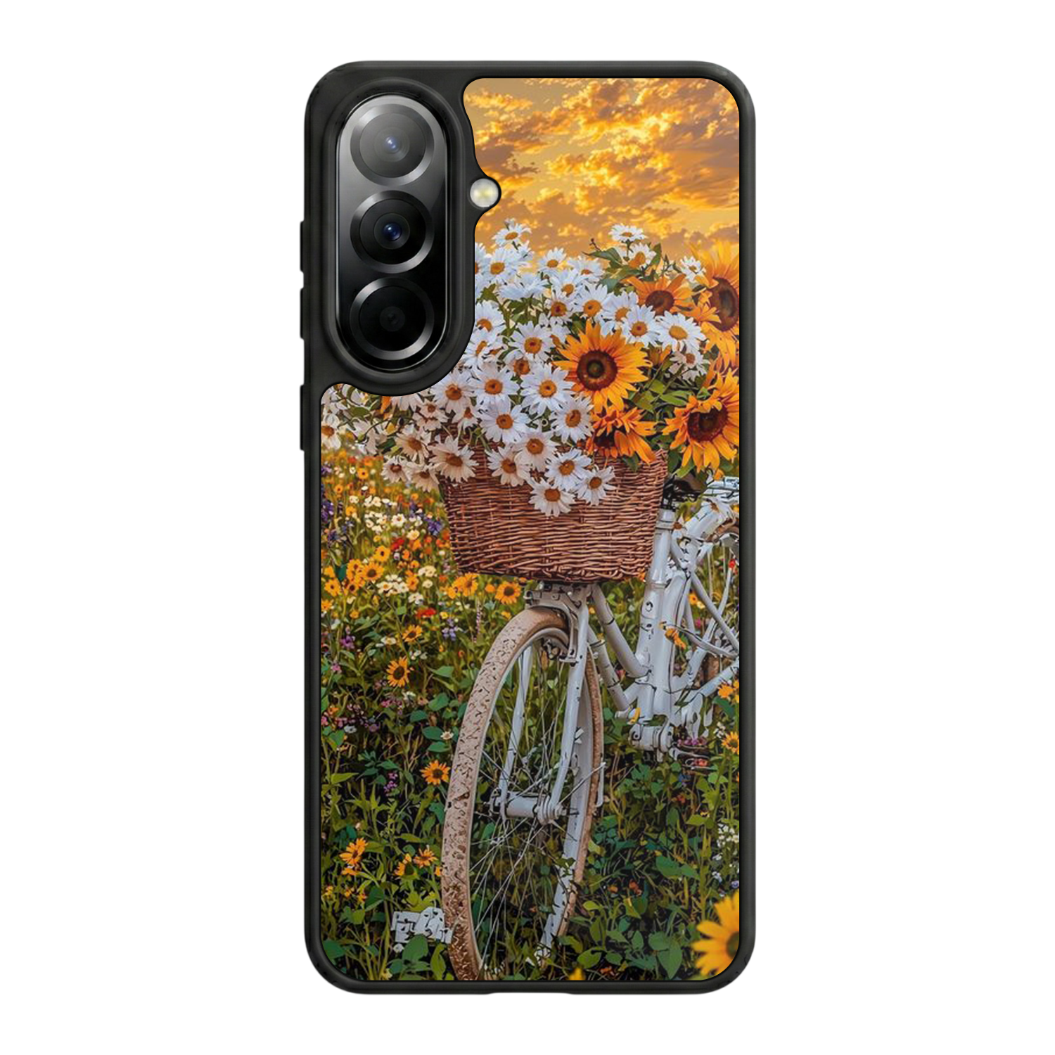 Samsung Galaxy A37 Uyumlu Cicek Tasarımlı Glossy Premium Kılıf