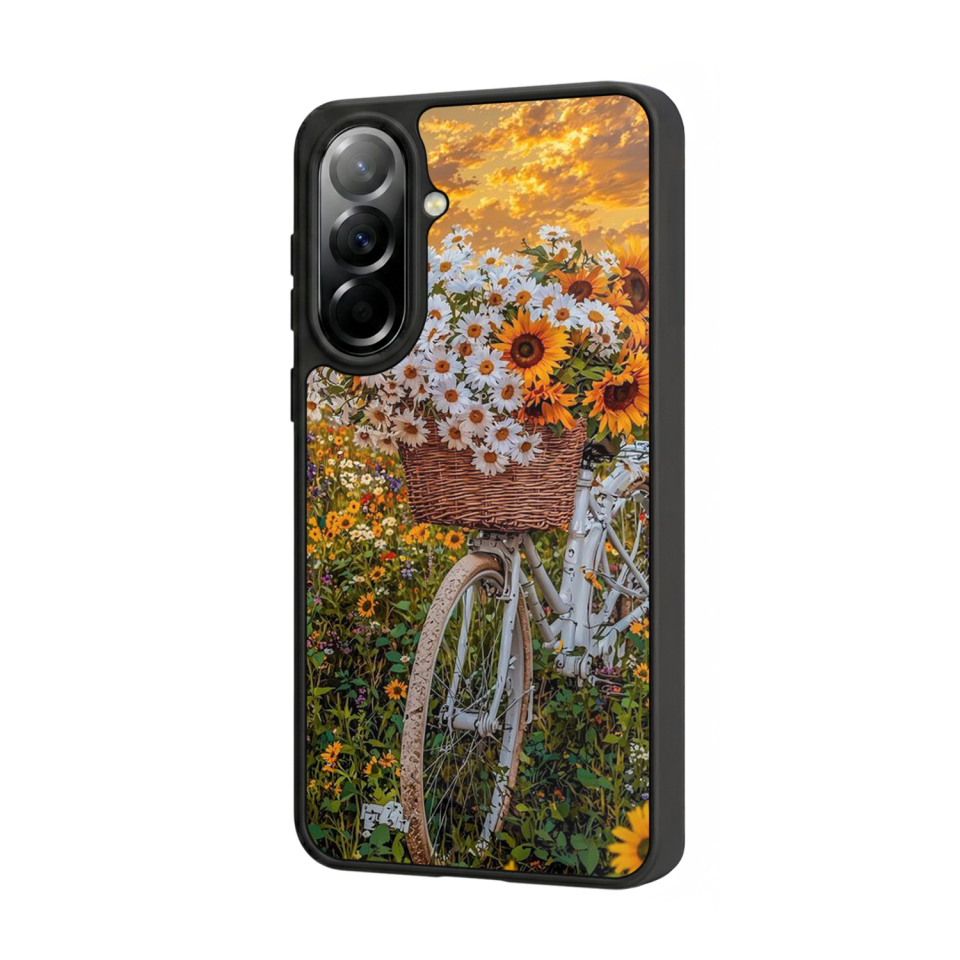 Samsung Galaxy A37 Uyumlu Cicek Tasarımlı Glossy Premium Kılıf