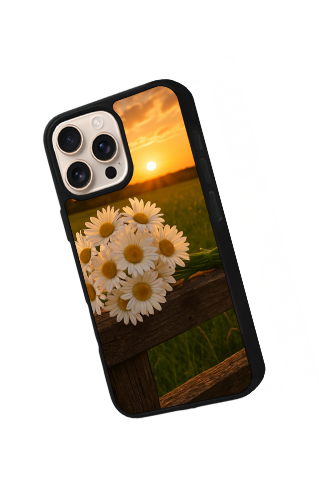 iPhone 14 Pro Uyumlu Cicek Tasarımlı Glossy Premium Kılıf