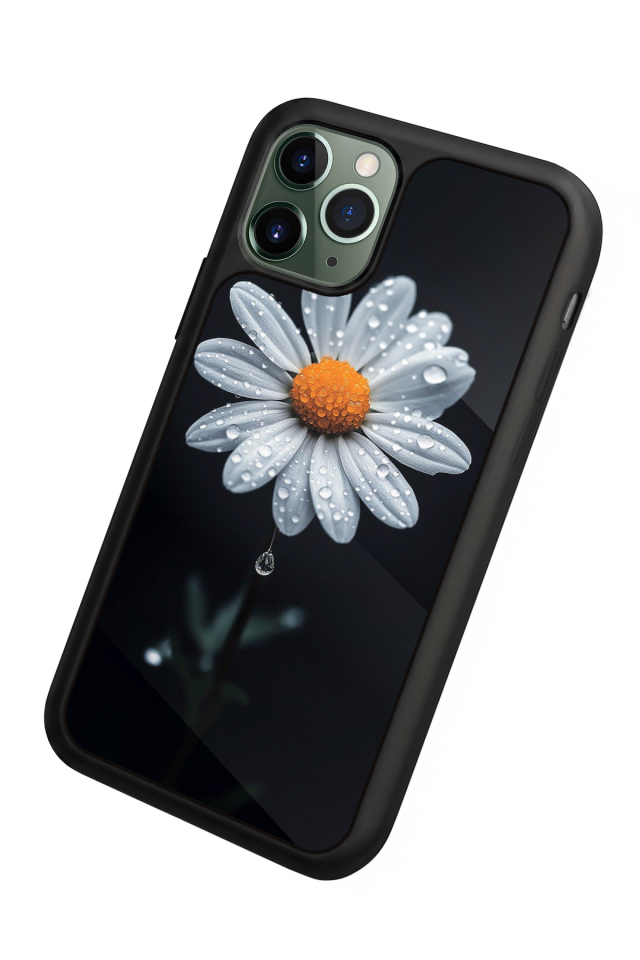 iPhone 11 Pro Max Uyumlu Cicek Tasarımlı Glossy Premium Kılıf