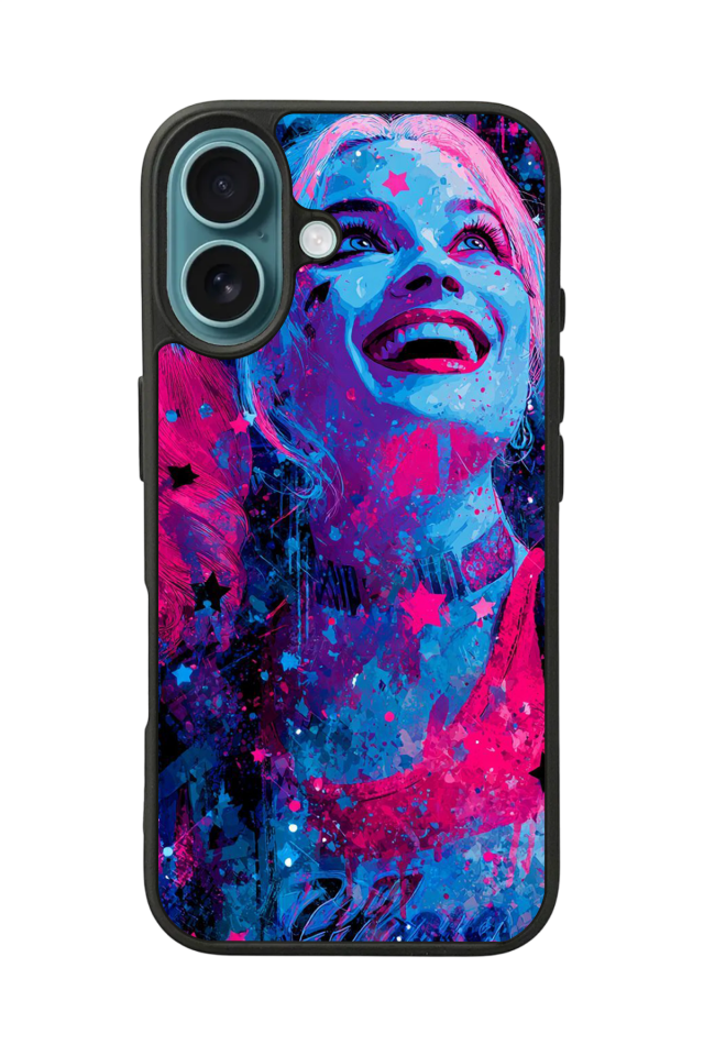 iPhone 16 Uyumlu HarleyQueen Tasarımlı Glossy Premium Kılıf