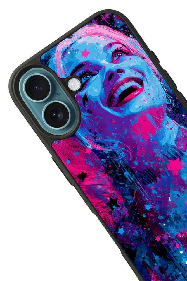 iPhone 16 Uyumlu HarleyQueen Tasarımlı Glossy Premium Kılıf