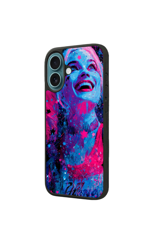 iPhone 16 Uyumlu HarleyQueen Tasarımlı Glossy Premium Kılıf
