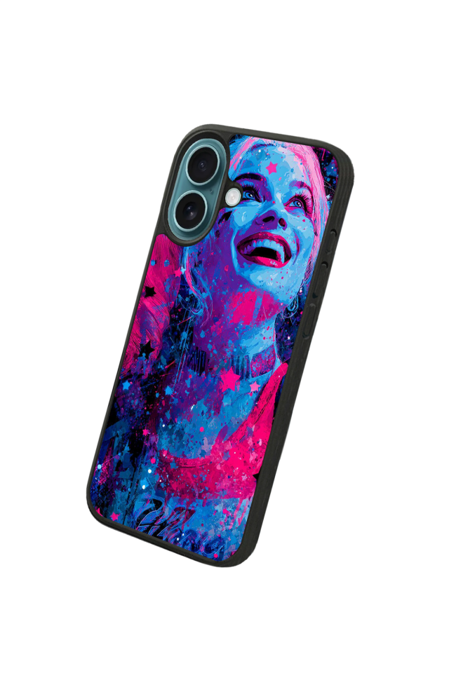 iPhone 16 Uyumlu HarleyQueen Tasarımlı Glossy Premium Kılıf