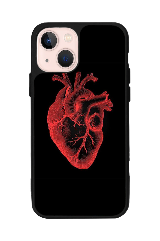 iPhone 15 Plus Uyumlu Kalp Love Tasarımlı Glossy Premium Kılıf