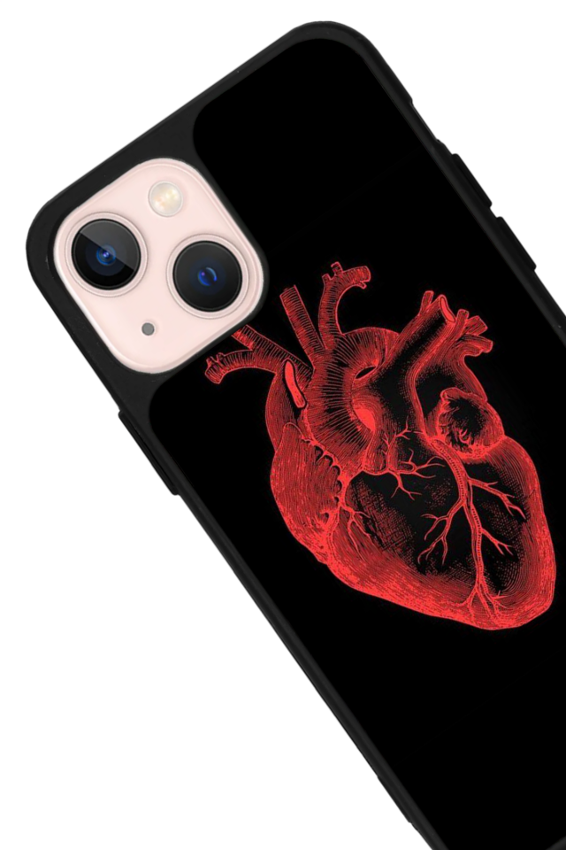 iPhone 15 Plus Uyumlu Kalp Love Tasarımlı Glossy Premium Kılıf