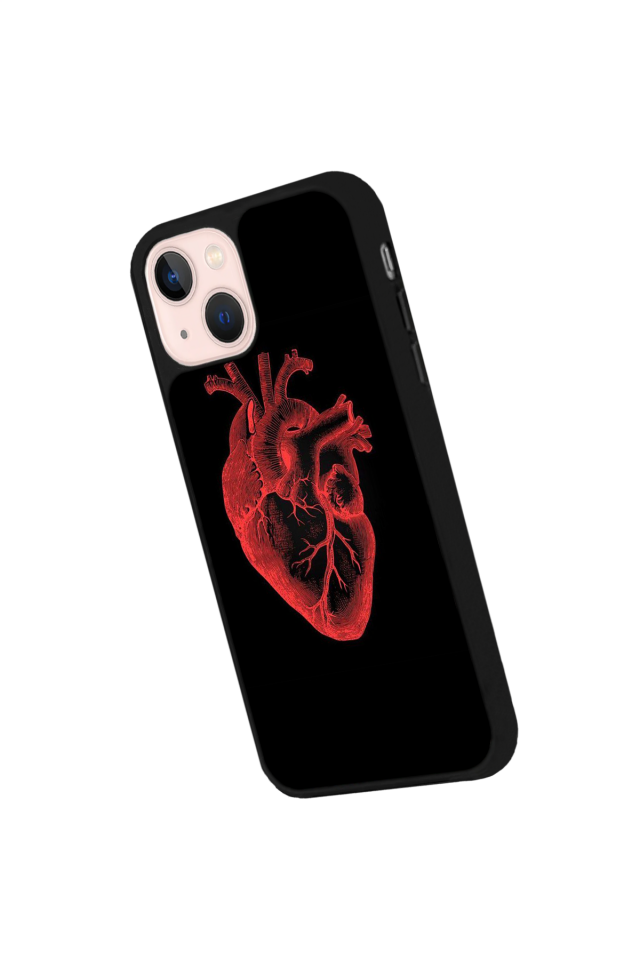 iPhone 15 Plus Uyumlu Kalp Love Tasarımlı Glossy Premium Kılıf