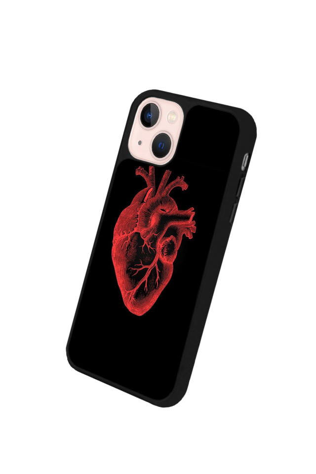 iPhone 15 Plus Uyumlu Kalp Love Tasarımlı Glossy Premium Kılıf