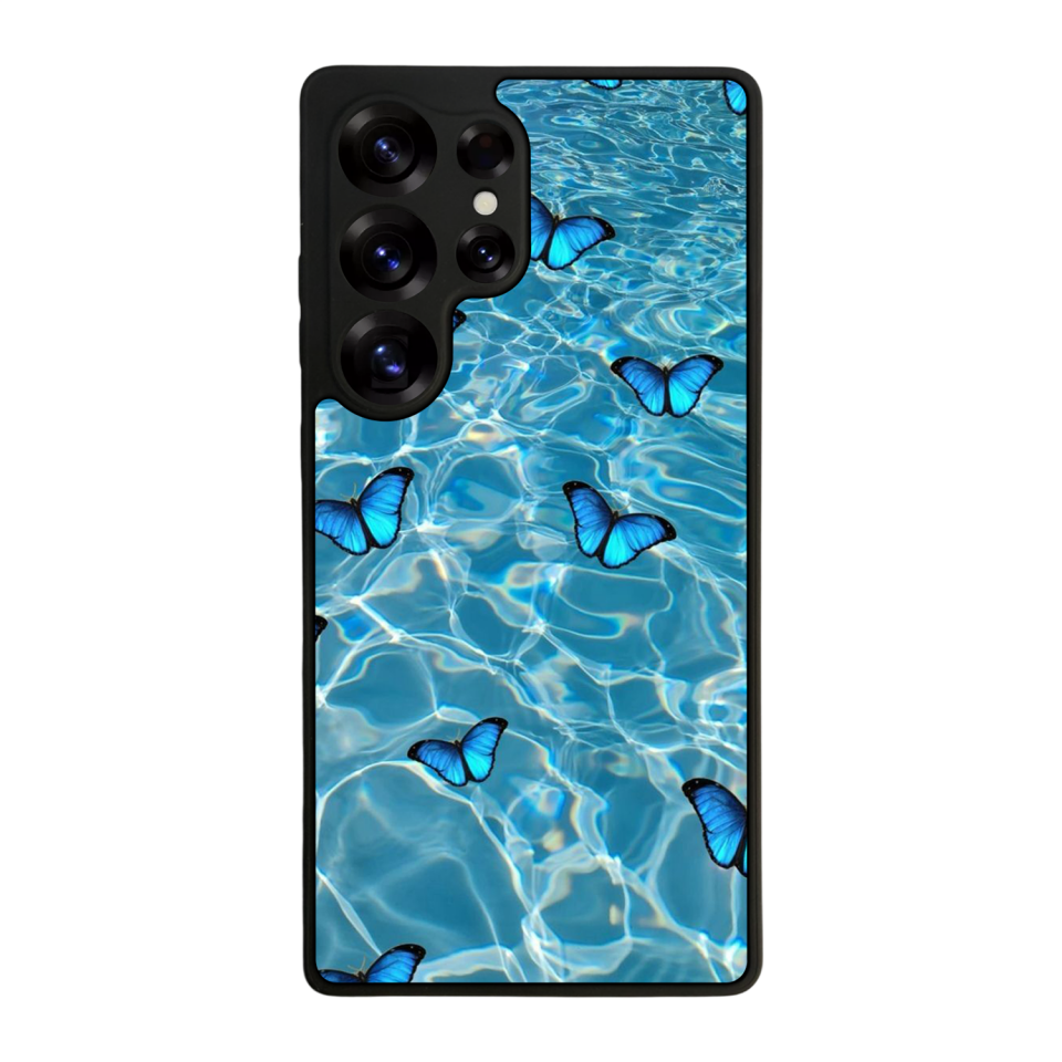Samsung Galaxy S25 Ultra Uyumlu Kelebek Tasarımlı Glossy Premium Kılıf