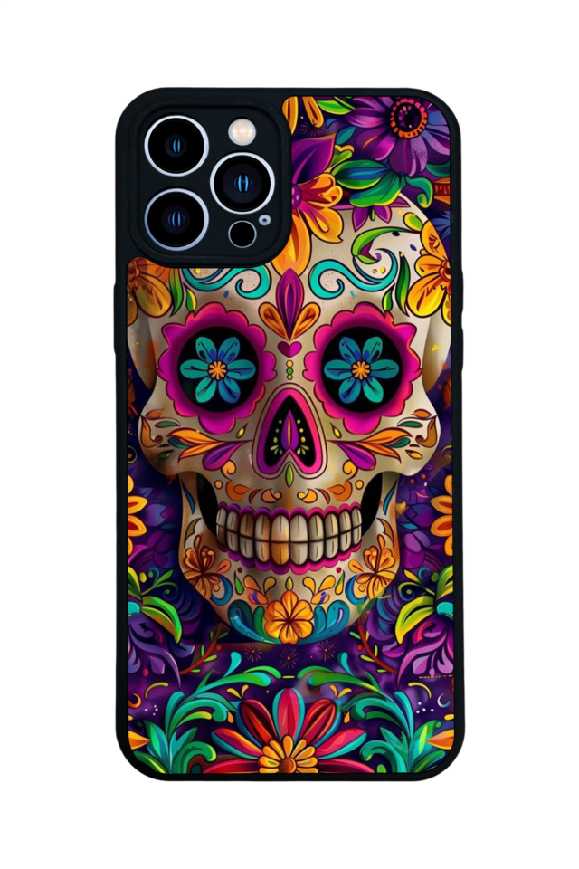 iPhone 13 Pro Max Uyumlu KuruKafa Tasarımlı Glossy Premium Kılıf