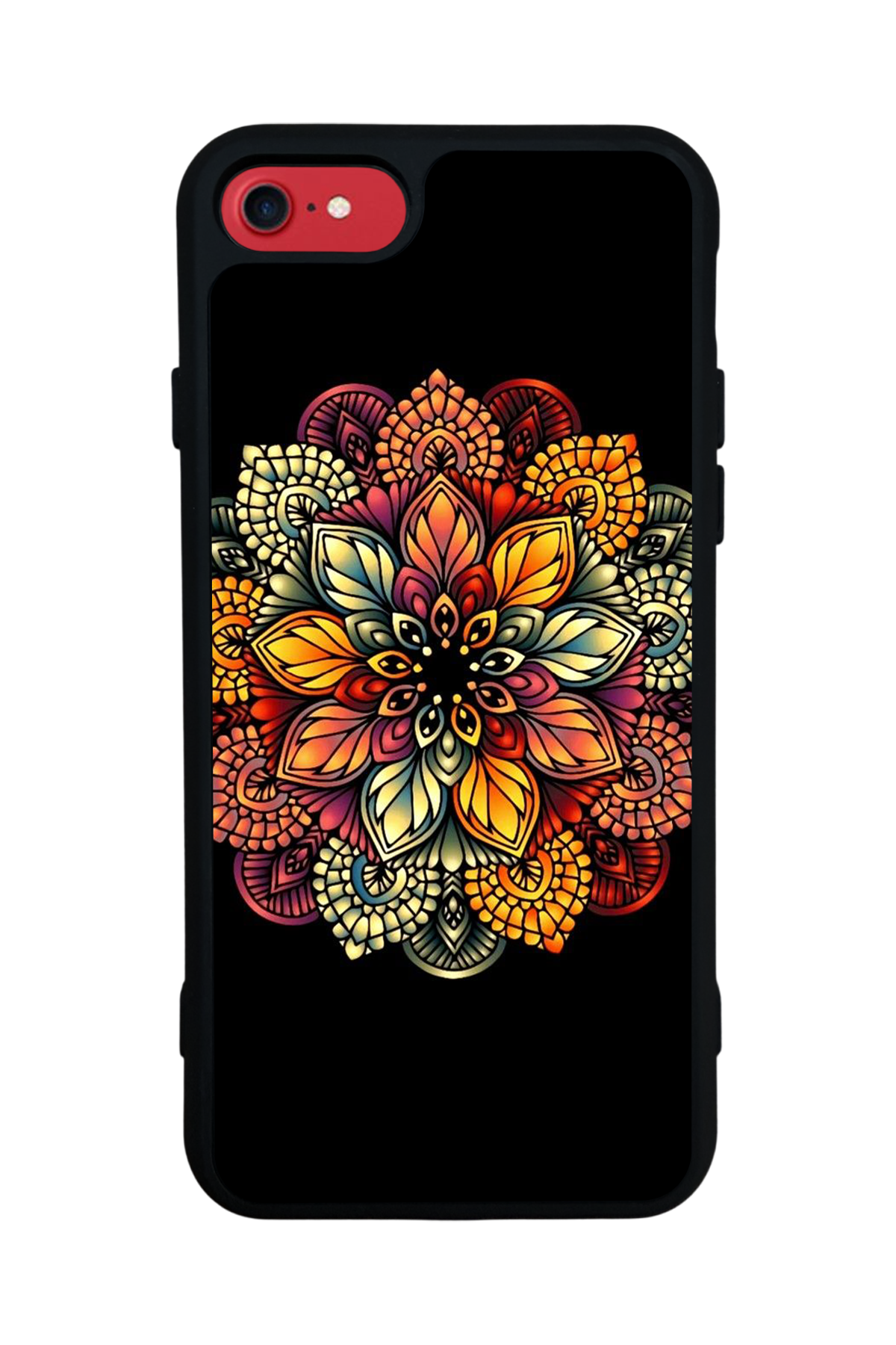 iPhone SE Uyumlu Mandala Tasarımlı Glossy Premium Kılıf