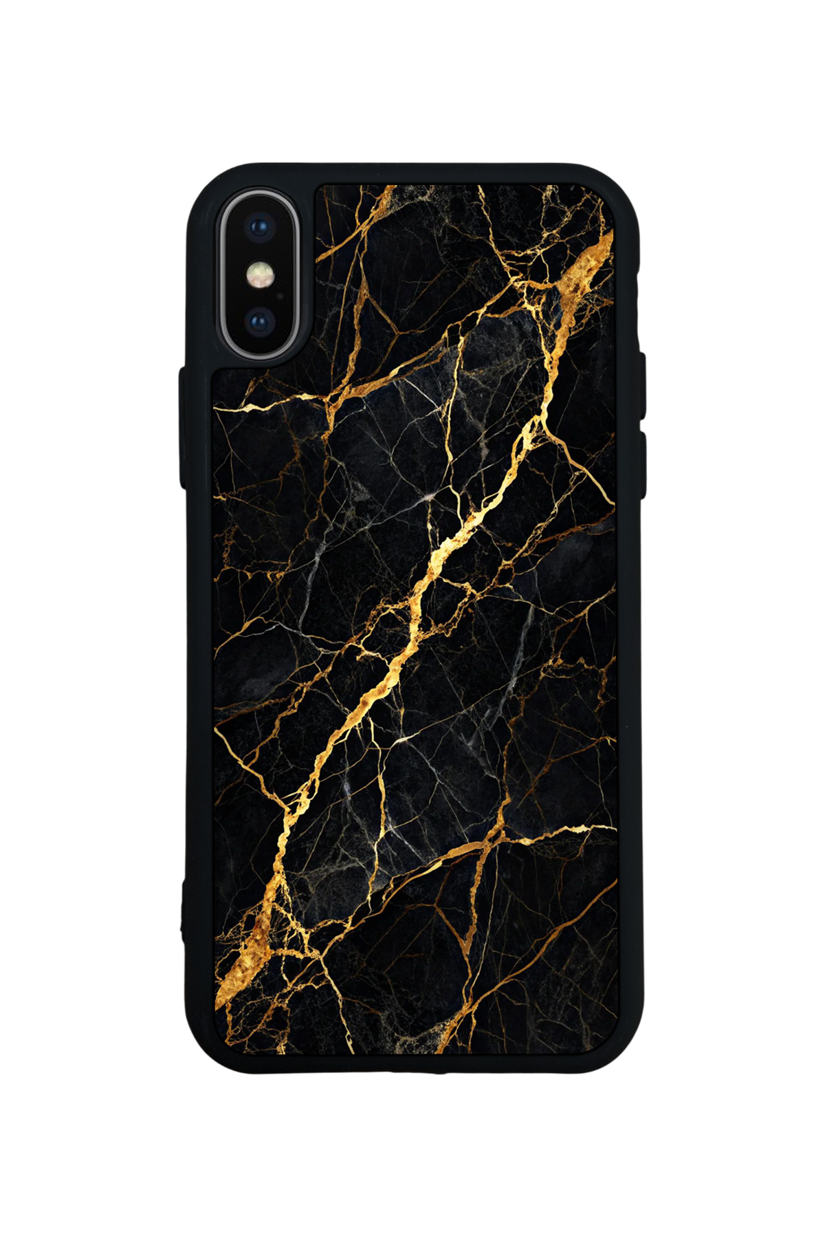 iPhone X/ XS Uyumlu Mermer Marble Tasarımlı Glossy Premium Kılıf