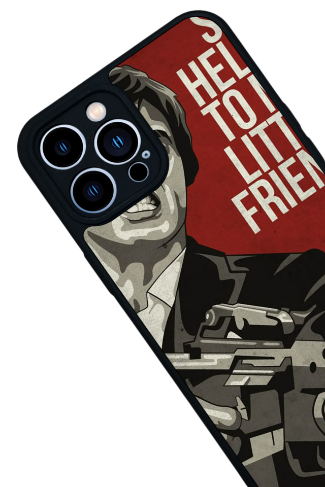 iPhone 13 Pro Max Uyumlu Scarface Tasarımlı Glossy Premium Kılıf