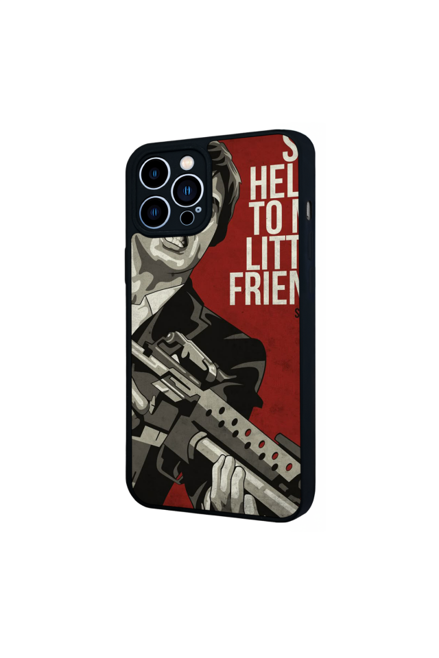 iPhone 13 Pro Max Uyumlu Scarface Tasarımlı Glossy Premium Kılıf