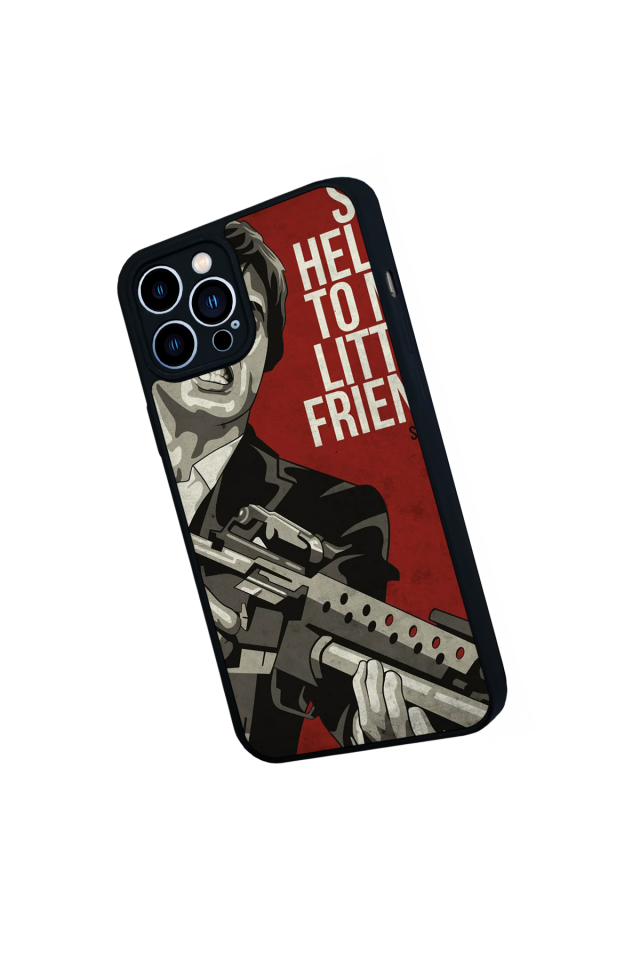 iPhone 13 Pro Max Uyumlu Scarface Tasarımlı Glossy Premium Kılıf