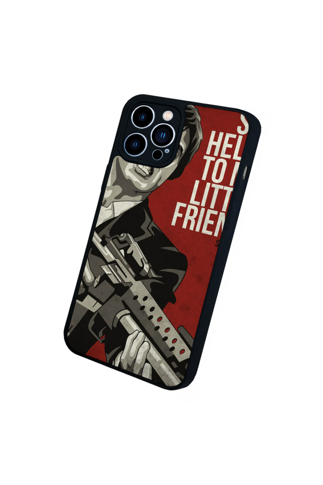 iPhone 13 Pro Max Uyumlu Scarface Tasarımlı Glossy Premium Kılıf