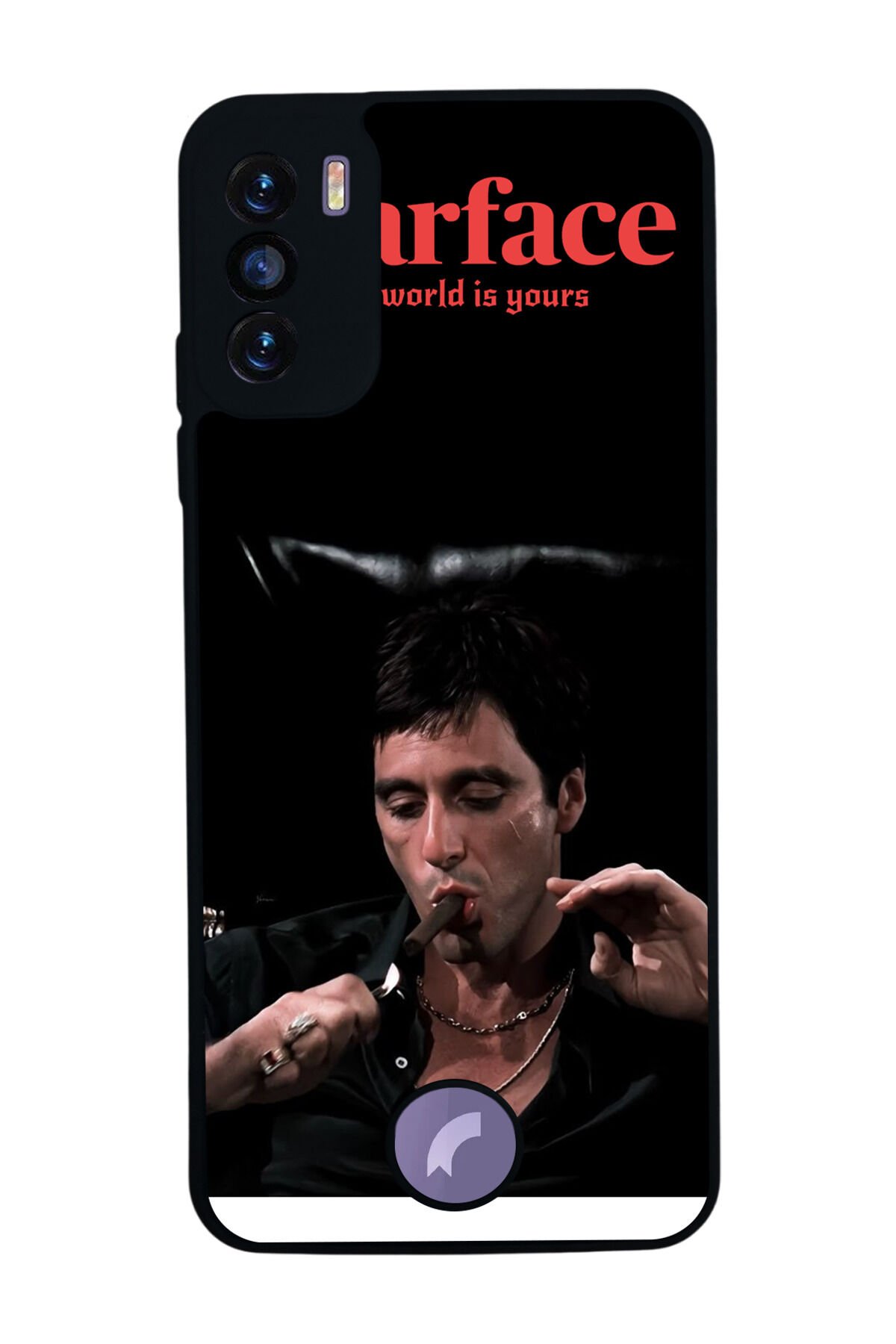 Reeder S19 Max Pro S Uyumlu Scarface Tasarımlı Glossy Premium Kılıf